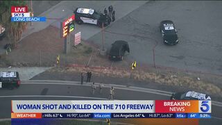 Driver dies after being shot, crashing on 710 Freeway in Long Beach