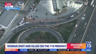 Driver dies after being shot, crashing on 710 Freeway in Long Beach