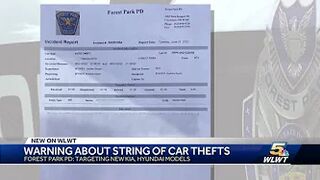 Forest Park police seeing rise in thefts targeting specific car models