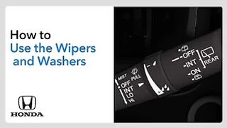 How to use the Wipers/Washers—Intermittent & Rear Wiper Models