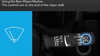 How to use the Wipers/Washers—Intermittent & Rear Wiper Models