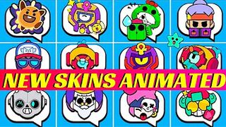 OTIS + ALL NEW SKINS ANIMATED PINS IN SEASON 13 BRAWL STARS