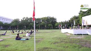 Glimpse of International Yoga Day | GLA University, Mathura