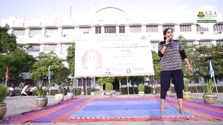 Glimpse of International Yoga Day | GLA University, Mathura