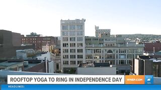 Rooftop yoga to ring in Independence Day