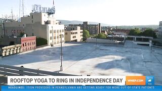 Rooftop yoga to ring in Independence Day