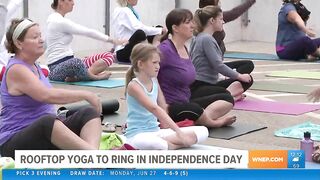 Rooftop yoga to ring in Independence Day