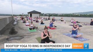 Rooftop yoga to ring in Independence Day