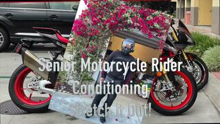 Stretching for the Bike! Senior Motorcycle Rider Exercises HD 1080p