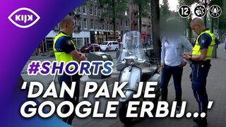 EIGENWIJZE man in DISCUSSIE met HANDHAVER | KIJK Misdaad #shorts