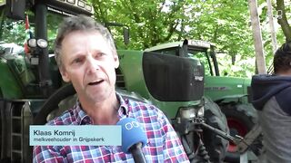 Boeren protesteren bij provinciehuis tegen stikstofbeleid