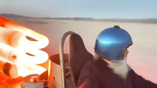 Crazy Rocketman: Riding the "Beast" jet engine go kart.