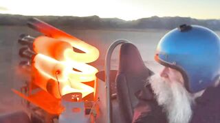 Crazy Rocketman: Riding the "Beast" jet engine go kart.