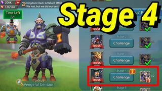 Lords mobile limited challenge tarkus past stage 4