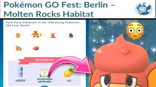 Pokemon Go Fest Berlin Molten Rocks Habitat Collection Challenge And its Rewards