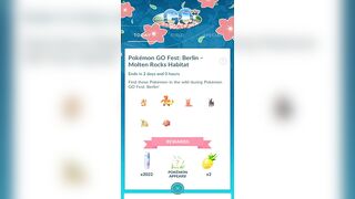 Pokemon Go Fest Berlin Molten Rocks Habitat Collection Challenge And its Rewards