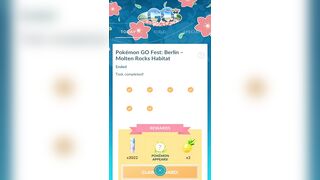 Pokemon Go Fest Berlin Molten Rocks Habitat Collection Challenge And its Rewards