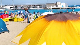 Beach Somorrostro/ Barcelona beach walk ????????walking Spain best beaches