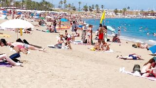 Beach Somorrostro/ Barcelona beach walk ????????walking Spain best beaches