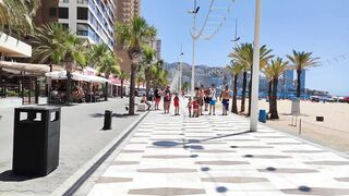 BENIDORM ???????? LEVANTE BEACH JULY 2022 Costa Blanca SPAIN Walking Tour 4K