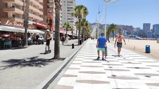 BENIDORM ???????? LEVANTE BEACH JULY 2022 Costa Blanca SPAIN Walking Tour 4K