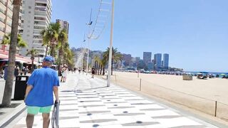 BENIDORM ???????? LEVANTE BEACH JULY 2022 Costa Blanca SPAIN Walking Tour 4K