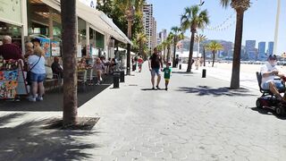 BENIDORM ???????? LEVANTE BEACH JULY 2022 Costa Blanca SPAIN Walking Tour 4K