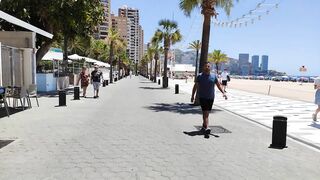 BENIDORM ???????? LEVANTE BEACH JULY 2022 Costa Blanca SPAIN Walking Tour 4K