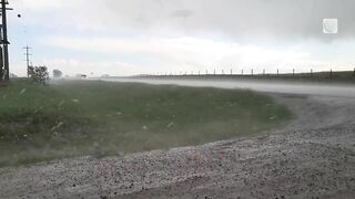 Giant tornado spotted near popular beach in Saskatchewan