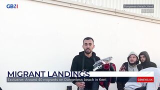 Exclusive footage of migrants landing at Dungeness Beach in Kent | Brazier reacts