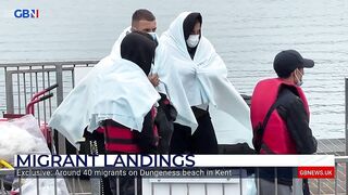 Exclusive footage of migrants landing at Dungeness Beach in Kent | Brazier reacts