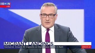 Exclusive footage of migrants landing at Dungeness Beach in Kent | Brazier reacts