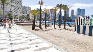 BENIDORM ???????? LEVANTE BEACH JUNE 2022 Costa Blanca Spain Walking Tour 4K