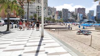 BENIDORM ???????? LEVANTE BEACH JUNE 2022 Costa Blanca Spain Walking Tour 4K