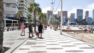 BENIDORM ???????? LEVANTE BEACH JUNE 2022 Costa Blanca Spain Walking Tour 4K