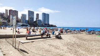 BENIDORM ???????? LEVANTE BEACH JUNE 2022 Costa Blanca Spain Walking Tour 4K