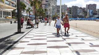 BENIDORM ???????? LEVANTE BEACH JUNE 2022 Costa Blanca Spain Walking Tour 4K