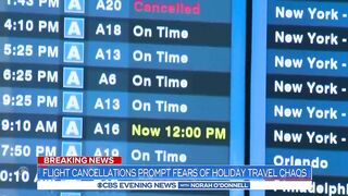 Flight cancellations prompt fears of holiday travel chaos