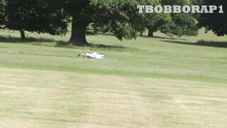 RC PLANE CRASH - CY MODELS P-47 THUNDERBOLT - SAITO FG90 R3 - STRIKES A TREE AT WESTON PARK - 2022