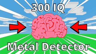 Metal Detector with 300 IQ! (Roblox Bedwars)