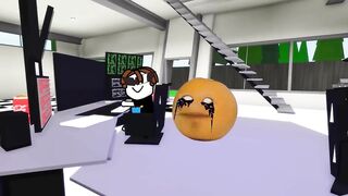 FNF Corrupted “SLICED” But Everyone Sings It | Annoying Orange x Roblox x FNF Animation | Sad Scence