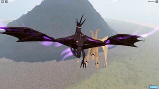 Voodan Rodan vs Showa Ghidorah Battle | Roblox Kaiju Universe