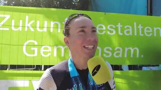 Anne Haug nach ihrem Sieg bei der Challenge Roth 2022: "Es ist nicht alles optimal gelaufen."