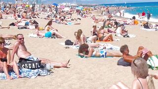 Barcelona beach walk/ beach Sant Miquel ????walking Spain best beaches