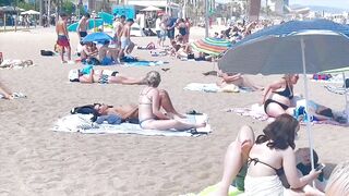 Barcelona beach walk/ beach Sant Miquel ????walking Spain best beaches