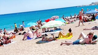 Beach Sant Miquel / Barcelona beach walk ????walking Spain best beaches????????