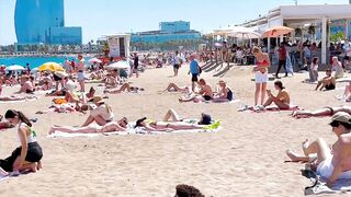 Beach Sant Miquel / Barcelona beach walk ????walking Spain best beaches????????