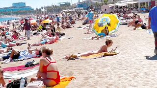 Beach Sant Miquel / Barcelona beach walk ????walking Spain best beaches????????