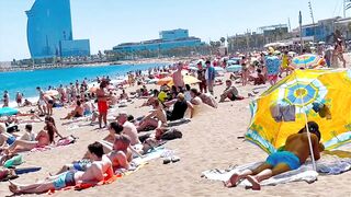 Beach Sant Miquel / Barcelona beach walk ????walking Spain best beaches????????