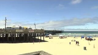 People gather at Pismo Beach to celebrate the Fourth of July